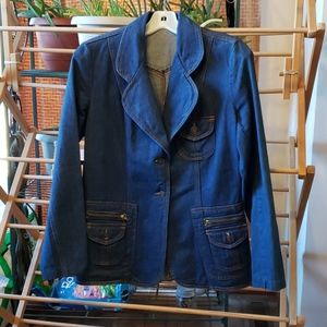 1 Blue Jean Blazer sz 13 Jacket Coat sz S